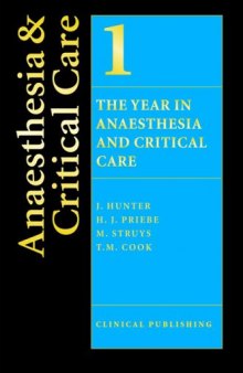 The Year in Anaesthesia and Critical Care Volume 1 (Year in)