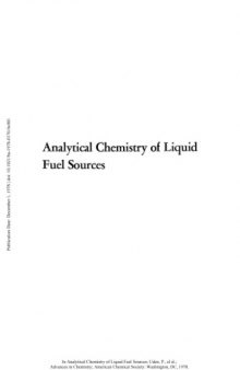 Analytical Chemistry of Liquid Fuel Sources