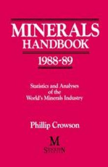 Minerals Handbook 1988–89: Statistics and Analyses of the World’s Minerals Industry