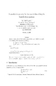 A quantization property for blow up solutions of singular Liouville-type equations