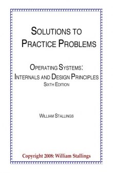 Solution to Practice Problems Operating Systems Internals and Design Principles