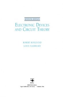 Electronic devices and circuit theory