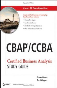 CBAP CCBA Certified Business Analysis Study Guide  