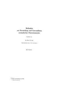 Houben-Weyl Methoden der organischen Chemie vol.10-3 Diazonium saults, Azo-, Azoxy-, etc. (4ed., Thieme, 1965)