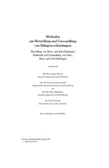 Houben-Weyl Methoden der organischen Chemie vol.5-4 Bromine and Iodine Compounds