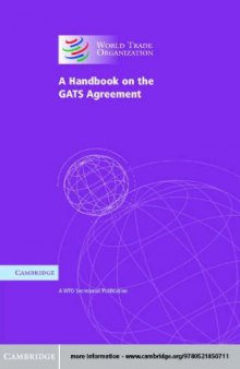 A Handbook on the GATS Agreement AWTO Secretariat Publication Prepared by the WTO Trade in Services Division