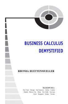 Business calculus demystified