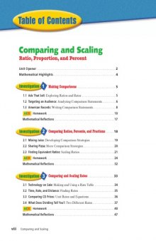 Comparing And Scaling: Ratio, Proportion and Percent / Student Workbook