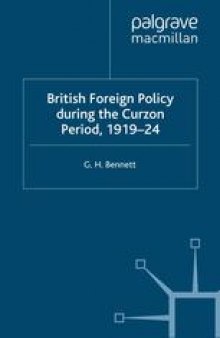 British Foreign Policy during the Curzon Period, 1919–24