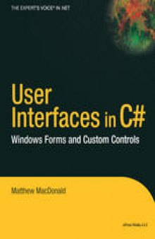 User Interfaces in C#: Windows Forms and Custom Controls