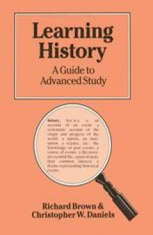 Learning History: A Guide to Advanced Study