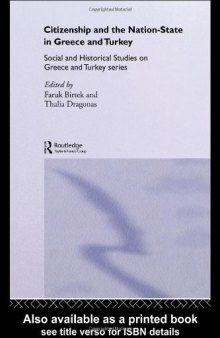 Citizenship and the Nation State in Greece and Turkey (Social and Historical Studies on Greece and Turkey)