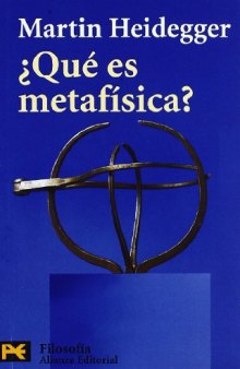 Que Es Metafisica?  Spanish 