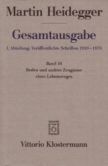 Reden und andere Zeugnisse eines Lebensweges (1910–1976)