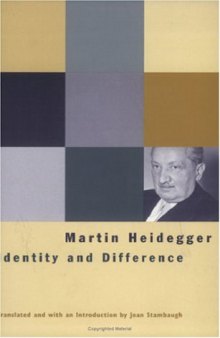 Identity and Difference (Works   Martin Heidegger)