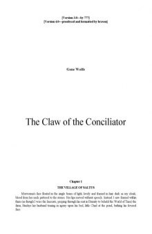 The Claw of the Conciliator (The Book of the New Sun 2) 