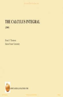 The Calculus Integral