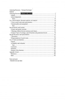 Analysing discourse- textual analysis for social research