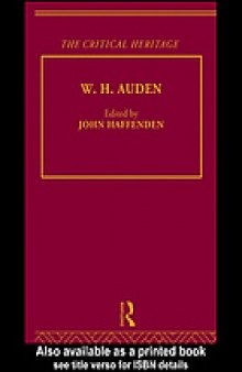 W.H. Auden : the critical heritage
