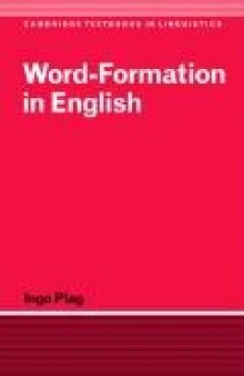 Word-Formation in English