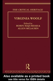 Virginia Woolf : the critical heritage