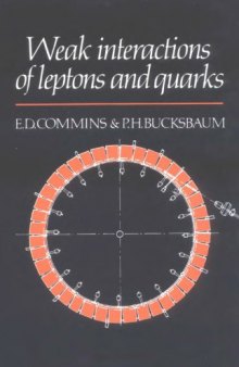 Weak interactions of leptons and quarks