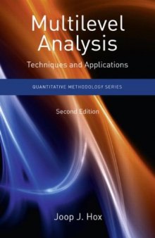 Multilevel Analysis: Techniques and Applications, Second Edition
