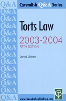Torts Q&A 2003-2004 5/e 