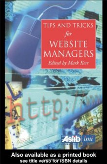 Tips and Tricks for Web Site Managers (Tips & Tricks)