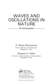 Waves and oscillations in nature : an introduction