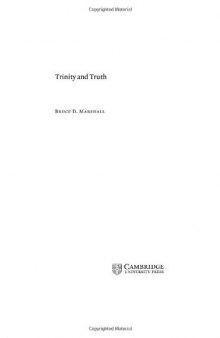 Trinity and Truth 