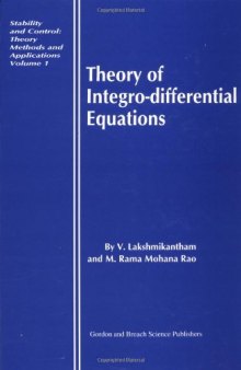 Theory of Integro-Differential Equations
