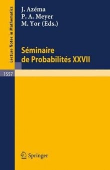 Séminaire de Probabilités XXVII