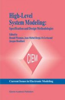 High-Level System Modeling: Specification and Design Methodologies