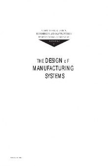 THE DESIGN OF MANUFACTURING SYSTEMS
