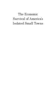 The economic survival of America's isolated small towns