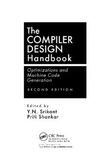 The Compiler Design Handbook Optimizations and Machine Code Generation