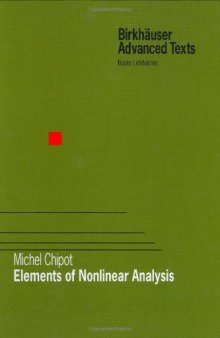 Elements of Nonlinear Analysis (BirkhГ¤user Advanced Texts   Basler LehrbГјcher)