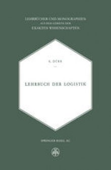 Lehrbuch der Logistik