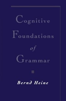Title Cognitive Foundations of Grammar