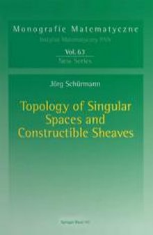 Topology of Singular Spaces and Constructible Sheaves