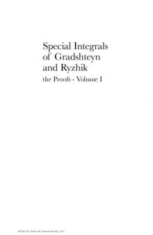 Special Integrals of Gradshteyn and Ryzhik: The Proofs