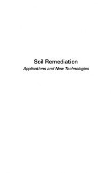 Soil remediation : applications and new technologies