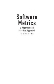 Software Metrics: A Rigorous and Practical Approach, Third Edition