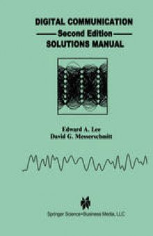 Digital Communication: Solutions Manual