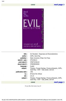 Evil Revisited: Responses and Reconsiderations