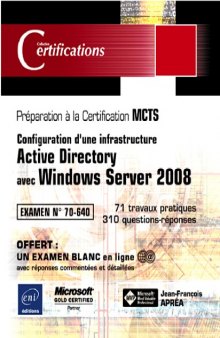 Configuration d'une infrastructure Active Directory avec Windows Server 2008