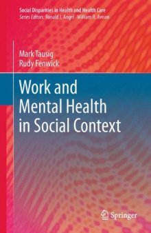 Work and Mental Health in Social Context