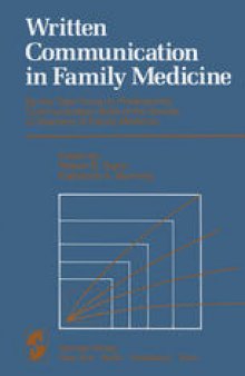 Written Communication in Family Medicine: By the Task Force on Professional Communication Skills of the Society of Teachers of Family Medicine