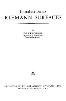 Introduction to Riemann Surfaces 